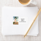 パラソルを向けたモネ離れ女 ラベル (インサイチュ)