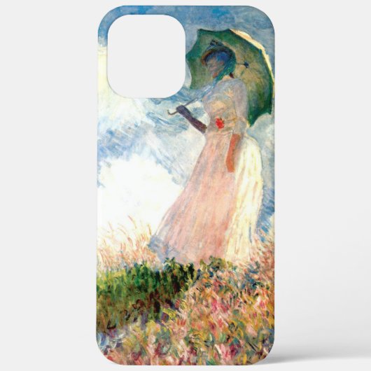 パラソルを向けたモネ離れ女 Case-Mate iPhoneケース (裏面)