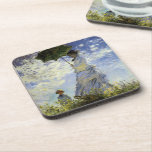 パラソルを持った女性の歩き コースター<br><div class="desc">モネの印象派絵画者の"歩く，パラソルを持つ女性， 1875"</div>