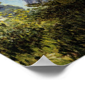 パラソルを持った女性の歩き ポスター (角)