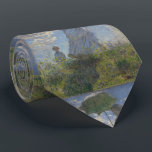 パラソルを持つクロード・モネの女性 ネクタイ<br><div class="desc">クロード・モネによる1875's絵画のイメージは電話しました"パラソルを持つ女性-夫人Monetおよび彼女の息子"を</div>