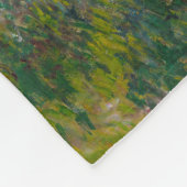 パラソルを持つクロード・モネの女性 フリースブランケット (角)