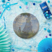 パラソルを持つクロード・モネの女性 ペーパープレート (パーティー)