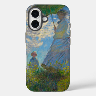 パラソルを持つクロード・モネの女性 iPhone 16ケース
