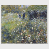 パラソルを持つピエール·オーギュスト·ルノアールの女性 ラッピングペーパー (フラット)