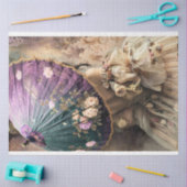 パラソルを持つレディフランスのー 薄葉紙 (クラフト)