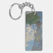 パラソルを持つ女性 – マダム・モネとその息子 キーホルダー (正面左)