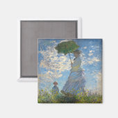 パラソルを持つ女性 – マダム・モネとその息子 マグネット (正面/裏面)