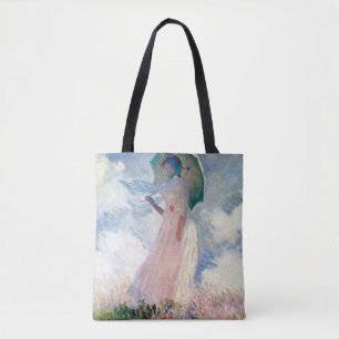 パラソルを持つ女性, Claude Monet, 1886 トートバッグ
