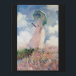 パラソルを持つ女性， Claude Monet, 1886 フェイクキャンバスプリント<br><div class="desc">オスカー・クロード・モネ（1840年11月14日–1926年12月5日）フランスのは画家で、印象派の創始者であフランスのり、特に自然の前に起こった自分の認識の哲学の中で最も一貫性のある多産の開業医であ絵画る。「印象主義」という用語は、1874年にモネとその仲間がパリサロンの代替として開催した個展の最初に展示された彼のインプレッション絵画、ソレイルレバント（インプレッション、日の出）のタイトルに由来する。モネは田舎を記録するという野心を抱フランスのき、光の変化や季節の移り変わりを捉えるために絵画、同じシーンの手法を何度も採用した。1883年からジュヴェルニーに住み、家や財産を購入し、彼の知る作品の主題となるユリの池を含む広大な造園プロジェクトを始め最高のた。1899年絵画に睡蓮を始め、橋を中心とした縦向きの風景を最初に始め日本の、その後、20年間の生涯を通じて彼を描き続ける大規模な絵画シリーズを制作した。引用文：ウィキペディア</div>