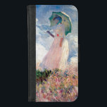 パラソルを持つ女性， Claude Monet, 1886 iPhone 8/7 ウォレットケース<br><div class="desc">オスカー・クロード・モネ（1840年11月14日–1926年12月5日）フランスのは画家で、印象派の創始者であフランスのり、特に自然の前に起こった自分の認識の哲学の中で最も一貫性のある多産の開業医であ絵画る。「印象主義」という用語は、1874年にモネとその仲間がパリサロンの代替として開催した個展の最初に展示された彼のインプレッション絵画、ソレイルレバント（インプレッション、日の出）のタイトルに由来する。モネは田舎を記録するという野心を抱フランスのき、光の変化や季節の移り変わりを捉えるために絵画、同じシーンの手法を何度も採用した。1883年からジュヴェルニーに住み、家や財産を購入し、彼の知る作品の主題となるユリの池を含む広大な造園プロジェクトを始め最高のた。1899年絵画に睡蓮を始め、橋を中心とした縦向きの風景を最初に始め日本の、その後、20年間の生涯を通じて彼を描き続ける大規模な絵画シリーズを制作した。引用文：ウィキペディア</div>