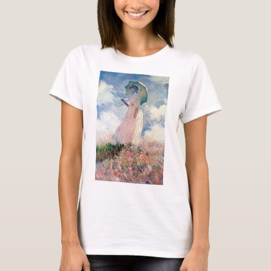 パラソルを持つ女性, Claude Monet, 1886 Tシャツ (正面)