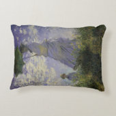 パラソルを持つ女性byクロード・モネ，ヴィンテージ・アート アクセントクッション (裏面)