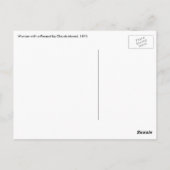 パラソルを持つ女性byクロード・モネ,ヴィンテージ・アート ポストカード (裏面)