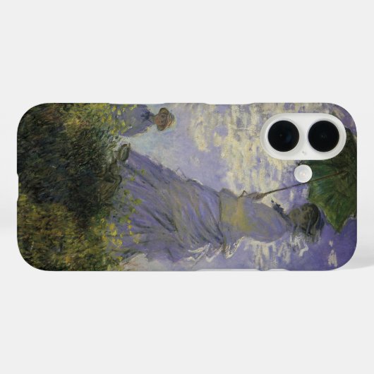 パラソルを持つ女性byクロード・モネ,ヴィンテージ・アート Case-Mate iPhoneケース (裏面 (横))
