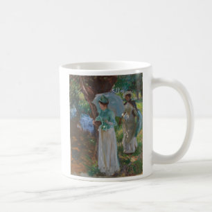 パラソルを持つ2人の女の子 コーヒーマグカップ
