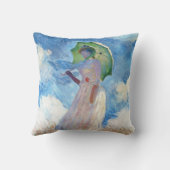 パラソルクロード・モネを持つ女性 クッション (裏面)