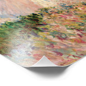 パラソルプロムネードモネを持つ女性 フォトプリント            (角)