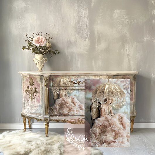 パラソルロマンチックなポートレート芸術の女性 薄葉紙