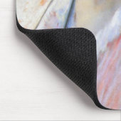 パラソル付きピンクのドレスを着た女性(ロバート・リード) マウスパッド (コーナー)