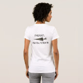 パラソル保護領：パラソルのシャツを乱した Tシャツ (裏面フル)