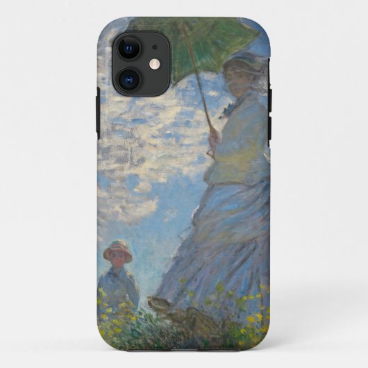パラソル1875年を持つクロード・モネの女性 Case-Mate iPhoneケース (裏面)