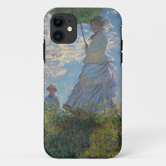 パラソル1875年を持つクロード・モネの女性 Case-Mate iPhoneケース (裏面)