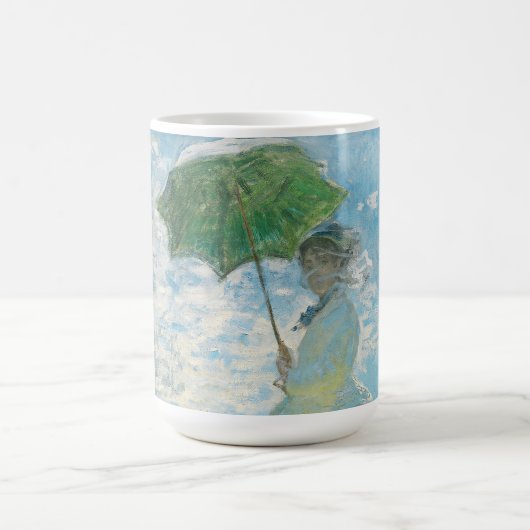パラソル・クロード・モネを持つ女性 コーヒーマグカップ (中央)