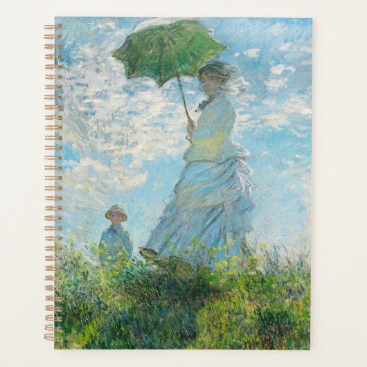 パラソル・クロード・モネを持つ女性 プランナー手帳 (正面)