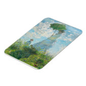 パラソル・クロード・モネを持つ女性 マグネット (左側)