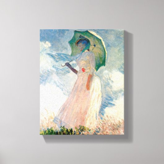 パラソル・クロード・モネヴィンテージアート1886 キャンバスプリント (正面)