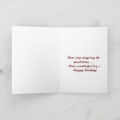 パラソル・モネの伝統を持つ素敵なフローラの女性 カード (内部)