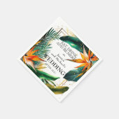 パラダイスおもしろいブリスの鳥 スタンダードカクテルナプキン (角)