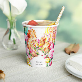 パラダイスお洒落キャンディランド誕生日 紙コップ