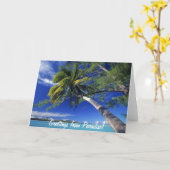 パラダイスからの挨拶 カード (黄色い花)