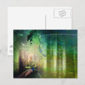 パラダイスかわいらしピーコックフォレストのグリーンゲイトオブザダイスピーコックフォレスト ポストカード (正面/裏面)