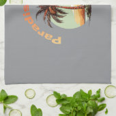 パラダイスが見つかった キッチンタオル (折り畳み)