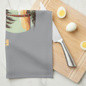 パラダイスが見つかった キッチンタオル (四つ折り)