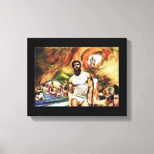 パラダイスが見つかった キャンバスプリント (正面)