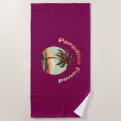 パラダイスが見つかった ビーチタオル (正面)