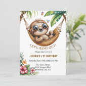 パラダイスでくつろぐナマケモノ 招待状 (スタンド正面)