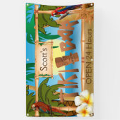 パラダイスでTikiバーをパーソナライズ 横断幕 (縦)