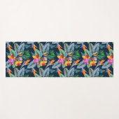 パラダイスとランの熱帯鳥 ヨガマット (正面(横))