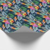 パラダイスとランの熱帯鳥 ラッピングペーパー (角)