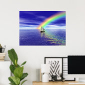 パラダイスに向かってセーリング ポスター (ホームオフィス)