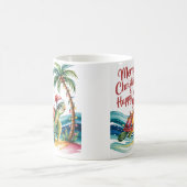 パラダイスのクリスマスカメ コーヒーマグカップ (中央)