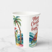 パラダイスのクリスマスカメ 紙コップ (右)