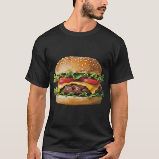 パラダイスのチーズバーガー Tシャツ (正面)