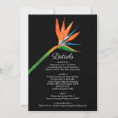 パラダイスのフローラ結婚が一つの招待状に集まる (裏面)