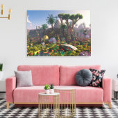 パラダイスの休日 – by Jurgen Ziewe キャンバスプリント (インサイチュ (リビング))